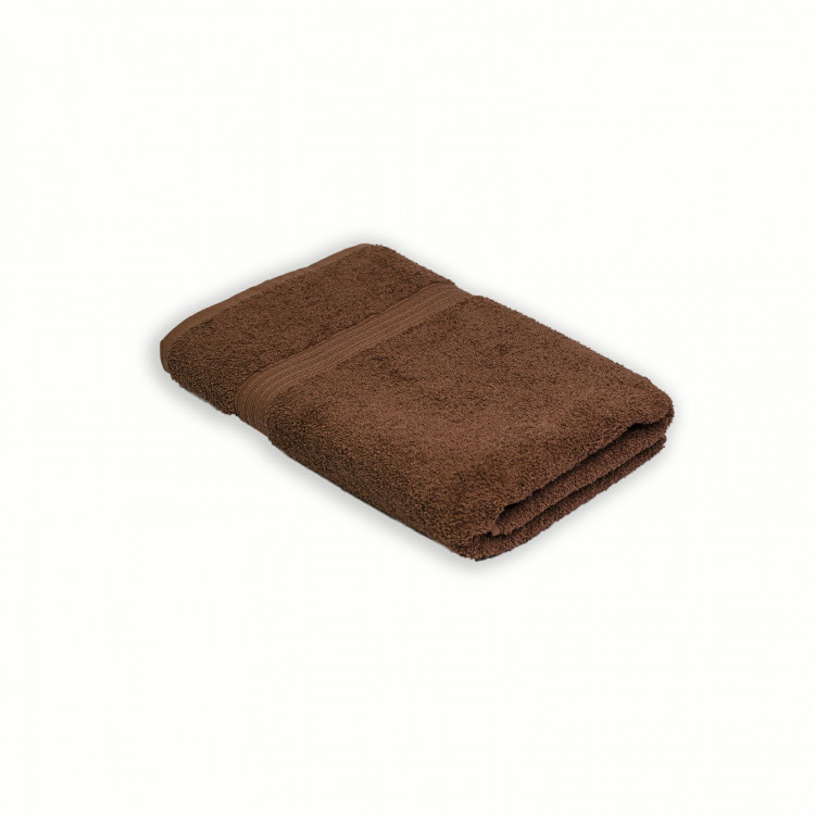 Махровое полотенце Home Line бордюр кофейное 70x140 см