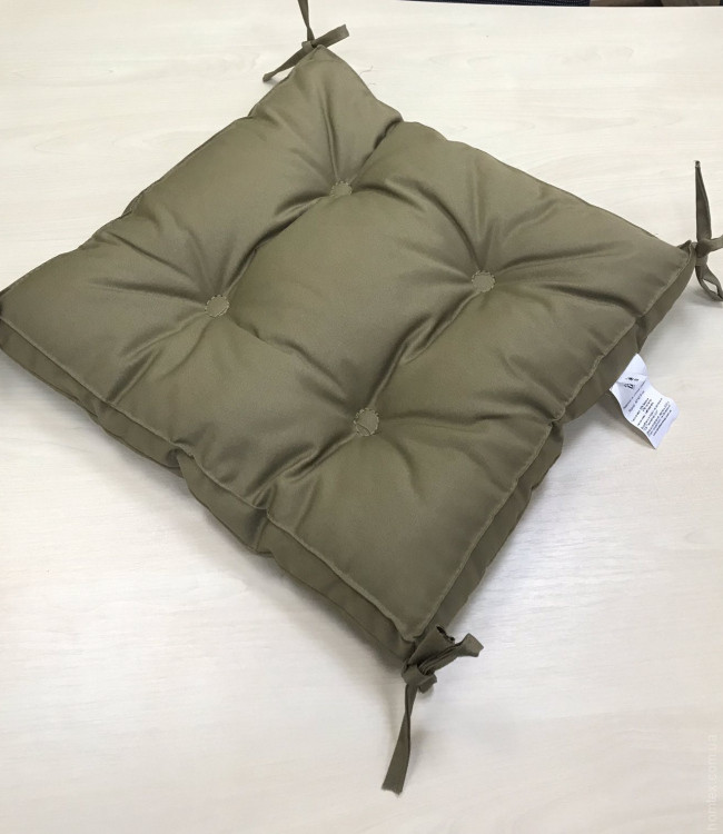 Подушка для стула Vende Classic с завязками 40x40x5 см капучино