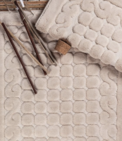 Набор ковриков Zugo Home Dante Fildisi 50x60 см + 60x100 см