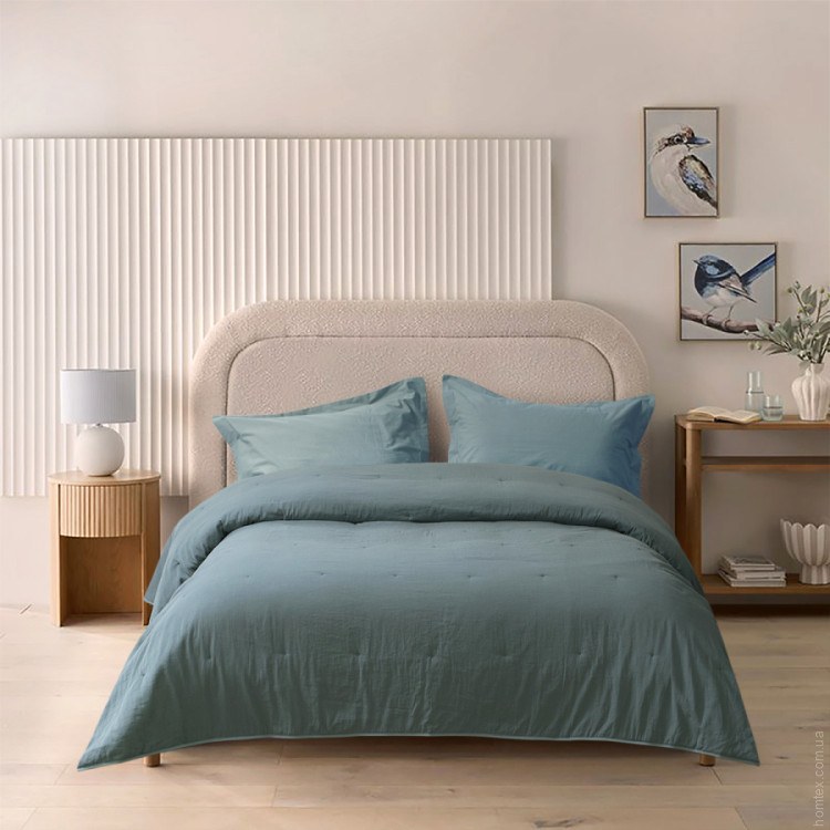 Покрывало Lotus Home Nikos петроль 245х245 см