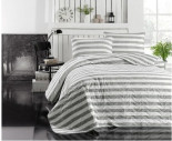 Покривало стьобане з наволочкою Eponj Home Hook gri сірий 160x220 см