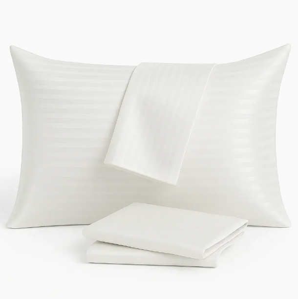 Наволочка U-tek Home Сатин Boston White Stripe 60х60 см