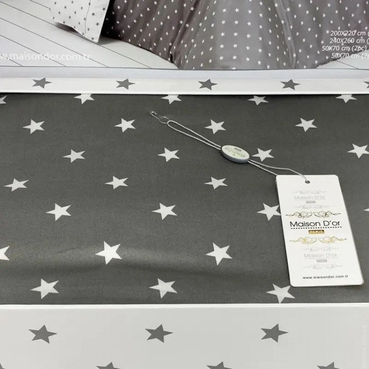Постільна білизна Maison D'or STARS beige (бежева) євро