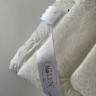Одеяло IGLEN 100% шерсть в жаккардовом дамаске облегченное 140х205 см.