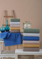 Набір махрових рушників Geylin 70x140 см з 6-ти штук, модель 3 Набір махрових рушників Geylin 70x140 см з 6-ти штук, модель 3