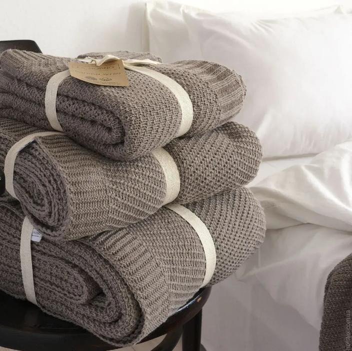 Плед - Покрывало La Modno Wool Cotton Balance Mink 150х200 см