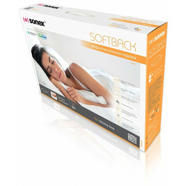 Подушка с памятью Sonex Softback M 43x60 см