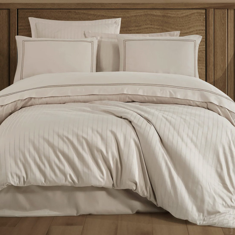 Постельное белье Dantela Vita сатин с вышивкой Imge bej бежевый семейный