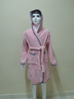 Халат детский Zeron Welsoft 7-8 лет, цвет - пудра