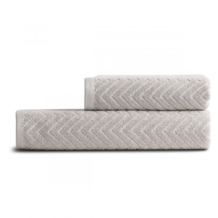 Набір махрових рушників Pavia Yasmina Gri з 2шт. - 50x85см+70x140см 