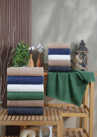 Набір махрових рушників Geylin 70x140 см з 6-ти штук, модель 4 Набір махрових рушників Geylin 70x140 см з 6-ти штук, модель 4