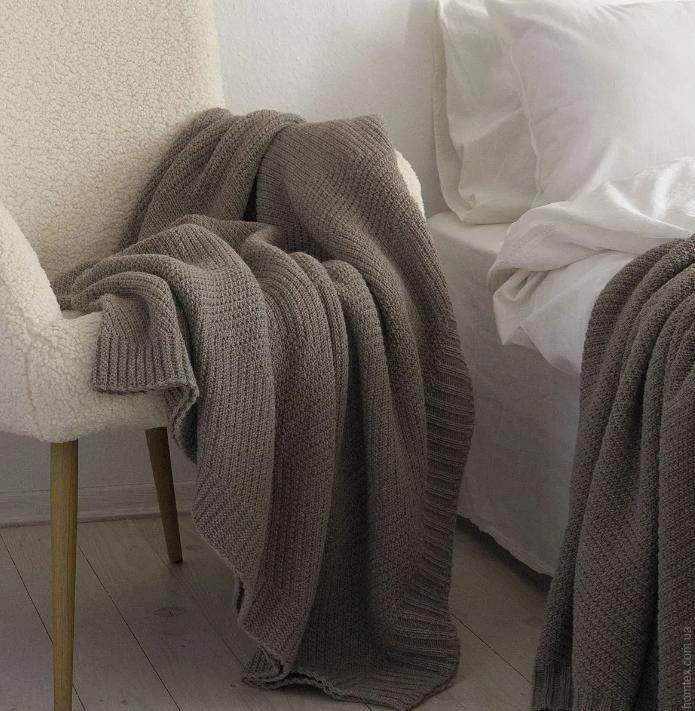 Плед - Покрывало La Modno Wool Cotton Balance Mink 220х240 см
