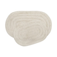 Набор ковриков для ванной Shalla Edna ekru молочный 40х60 см + 50х80 см