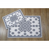 Набор ковриков для ванной Irya Culina gri серый  40x60 см + 60x100 см