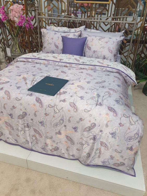 Постельное белье Sarev Elite Ikarus V1 lila натуральный шелк евро