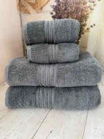 Набір махрових рушників Туреччина 52×77 см із 2-х штук, 80х150 см із 2-х штук, модель 8