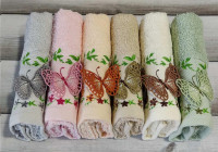 Набор махровых полотенец Ma Me Cotton V4 из 6 штук 30х50 см