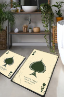 Набір килимків для ванної кімнати Chilai Home Playing cards 60x100 см + 50x60 см