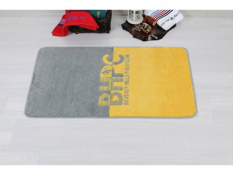 Коврик для ванной Beverly Hills Polo Club 315 Yellow 57х100 см 