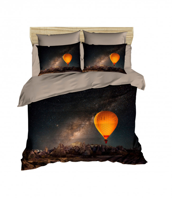 Постельное белье LightHouse ranforce 3D Night Sky евро 
