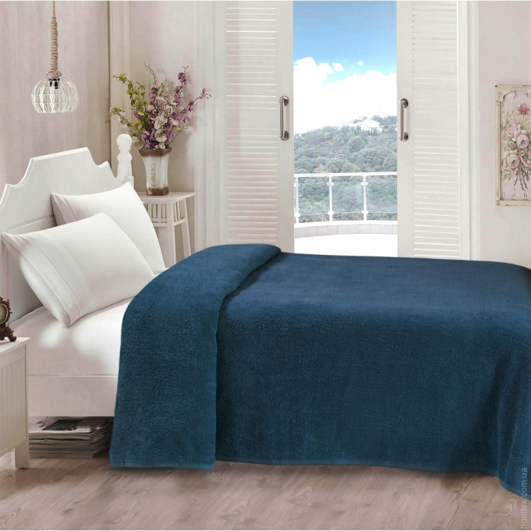 Простынь Iris Home махровая - Mojalica blue 190х220 см
