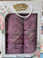 Набор махровых полотенец 50х90+70х140 см Lux Cotton, модель 1