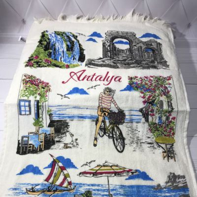 Набор кухонных полотенец с бахрамой By IDO из 12 шт. 40х60 см., модель 1 (махра/велюр)