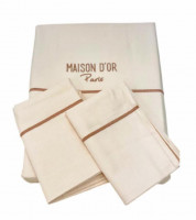 Постільна білизна Maison Dor Spring cotton ecru євро