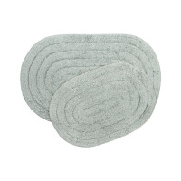 Набор ковриков для ванной Shalla Edna gri серый 40х60 см + 50х80 см