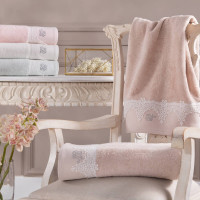 Набор полотенец Tivolyo Home Juliet Pembe из 3 шт.