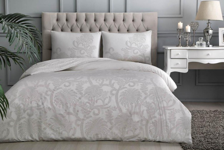 Постельное белье TAC Perry gri семейное Постельное белье TAC Perry gri семейное