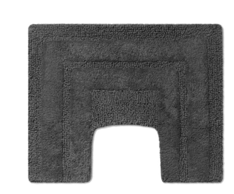 Килимок для ванної PHP Sirio carbonio 50x40 см з вирізом під унітаз Килимок для ванної PHP Sirio carbonio 50x40 см з вирізом під унітаз