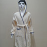 Халат детский Zeron Welsoft 7-8 лет, цвет - крем