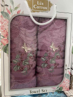 Набор махровых полотенец 50х90+70х140 см Lux Cotton, модель 2