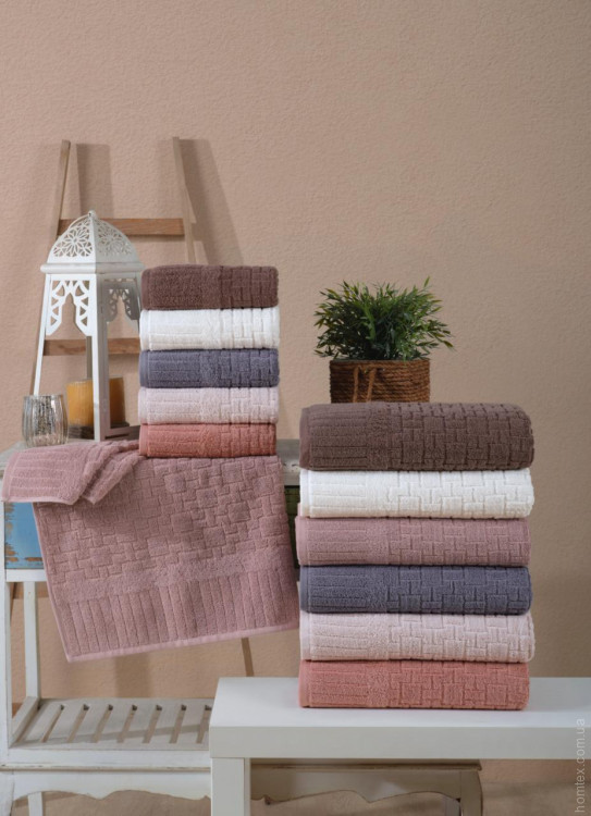 Набір махрових рушників Geylin 70x140 см з 6-ти штук, модель 6