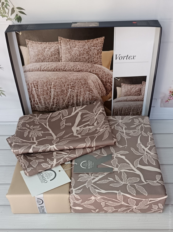 Постельное белье Romeo Home сатин - жаккард Vortex евро Постельное белье Romeo Home сатин - жаккард Vortex евро