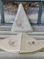 Набор круглых махровых полотенец для кухни Pupilla Bernini 70х70 см, модель 5