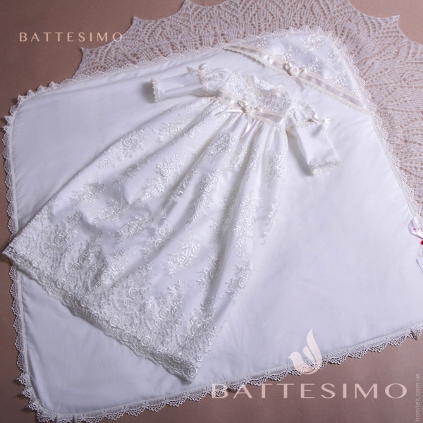 Крыжма для крещения Battesimo Иза белая