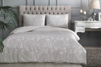 Постельное белье TAC Perry gri сатин евро