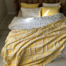 Покривало муслінове Saheser Sonia krem-yellow 240x260 см з наволочками