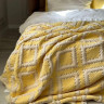 Покривало муслінове Saheser Sonia krem-yellow 240x260 см з наволочками
