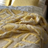 Покривало муслінове Saheser Sonia krem-yellow 240x260 см з наволочками