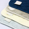 Махровое полотенце - коврик для ног Maisonette Diamond синий 45х65 см