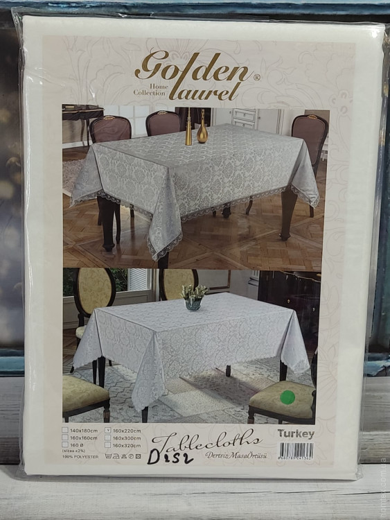 Скатерть прямоугольная Golden Laurel 160х220 см