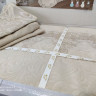 Набор постельное белье с покрывалом Estima Afrodit с французским кружевом карамель евро