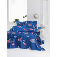 Покрывало пике Lotus Home Perfect - Flamingo голубое 200х235 см