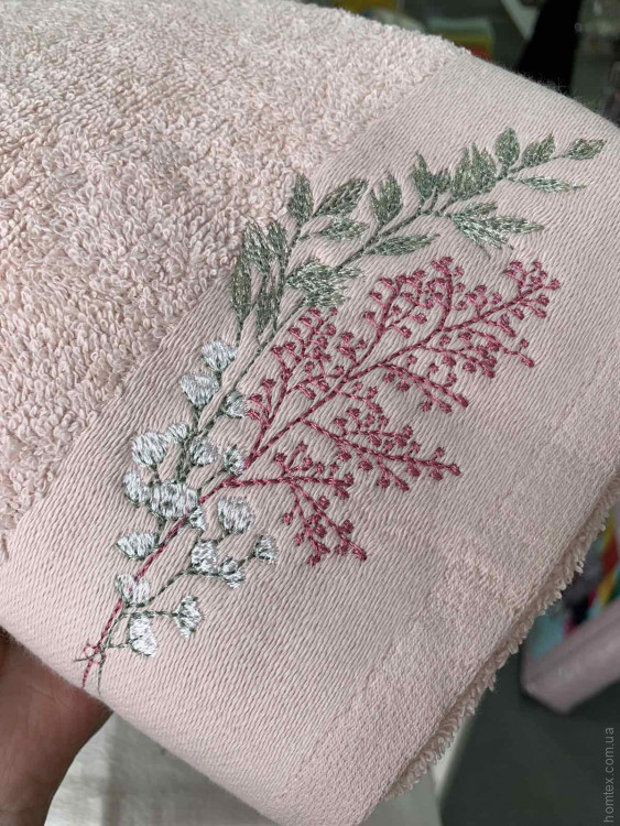 Набор махровых полотенец Sikel Purry Cotton с вышивкой V.1 50х90 см 6 шт.