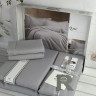 Постельное белье Romeo Home светло-серый сатин евро