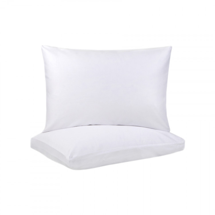 Набор наволочек с бортом Iris Home Отель Сатин Классик белый 50х70+4 см из 2 шт.