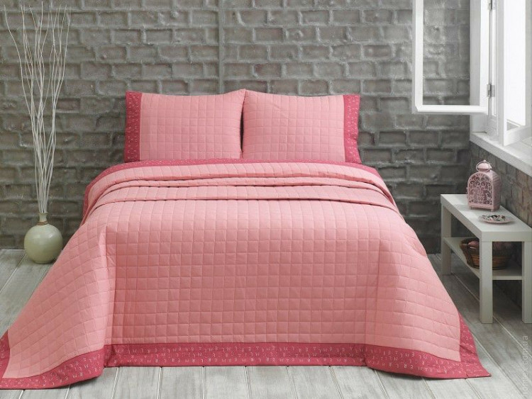 Покрывало хлопковое Marie Claire Jolly Pink 180x250 см